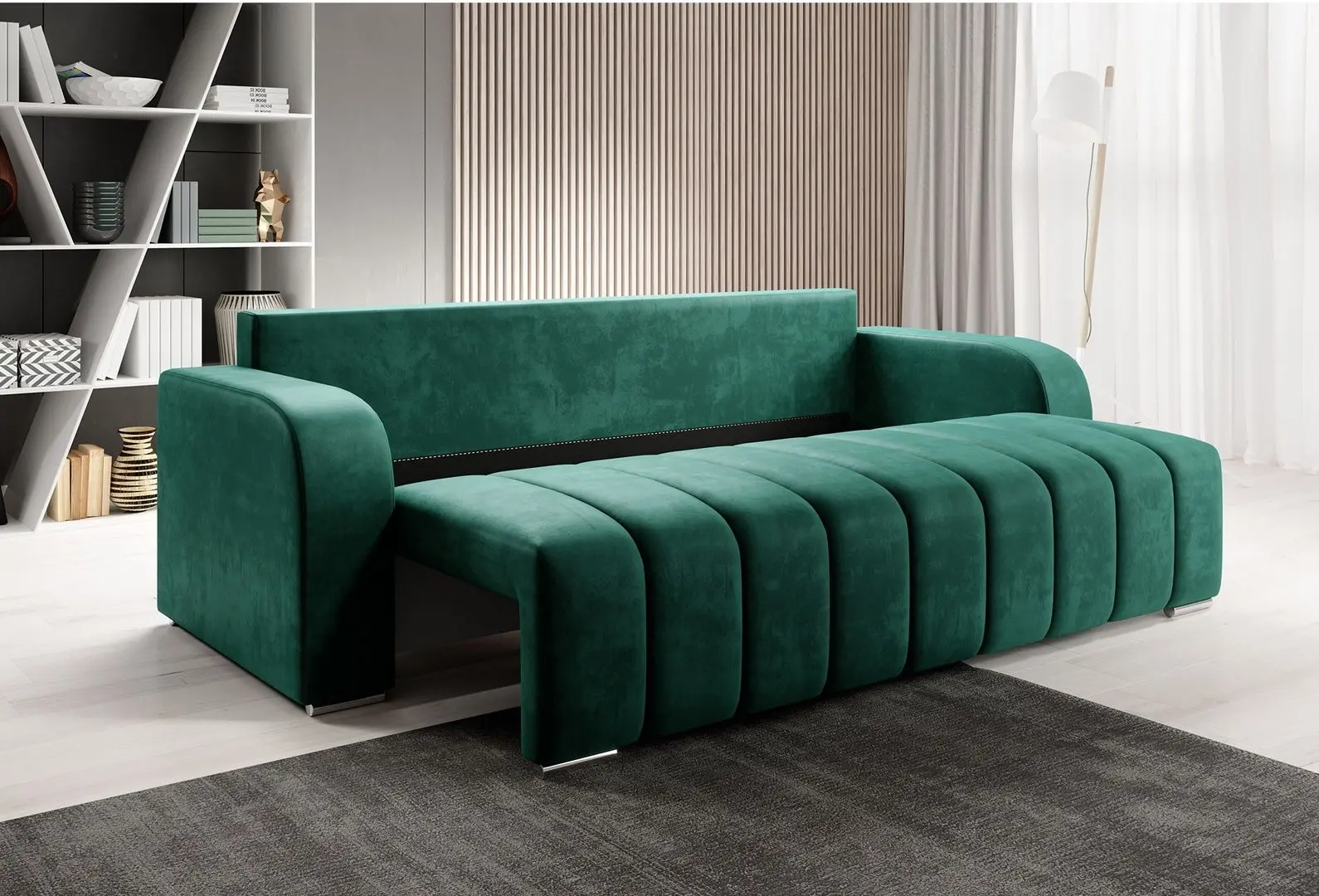 Canapea extensibila Mobhaus Porima (Emerald)