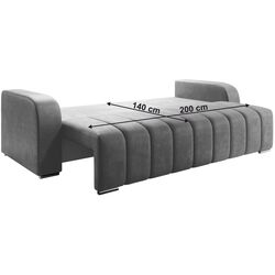 Canapea extensibila Mobhaus Porima (Gray) Thumb