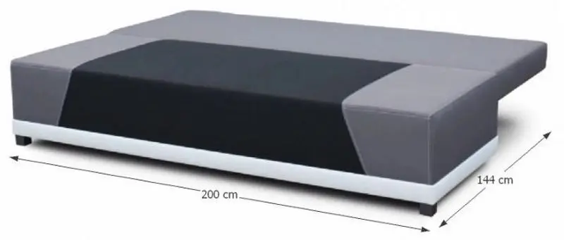 Диван раскладной Mobhaus Rokar (Black/Gray) - 3