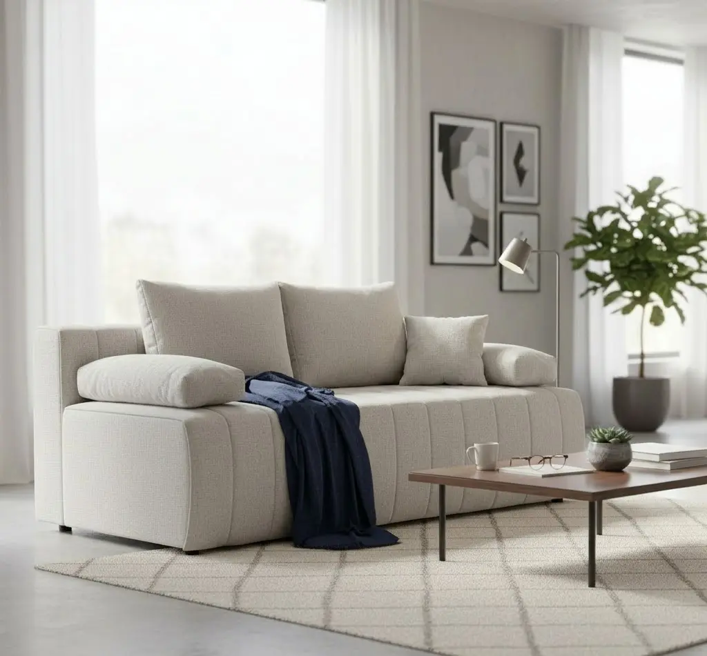 Canapea Mobiland Domino Aragon 03 (Cream)
