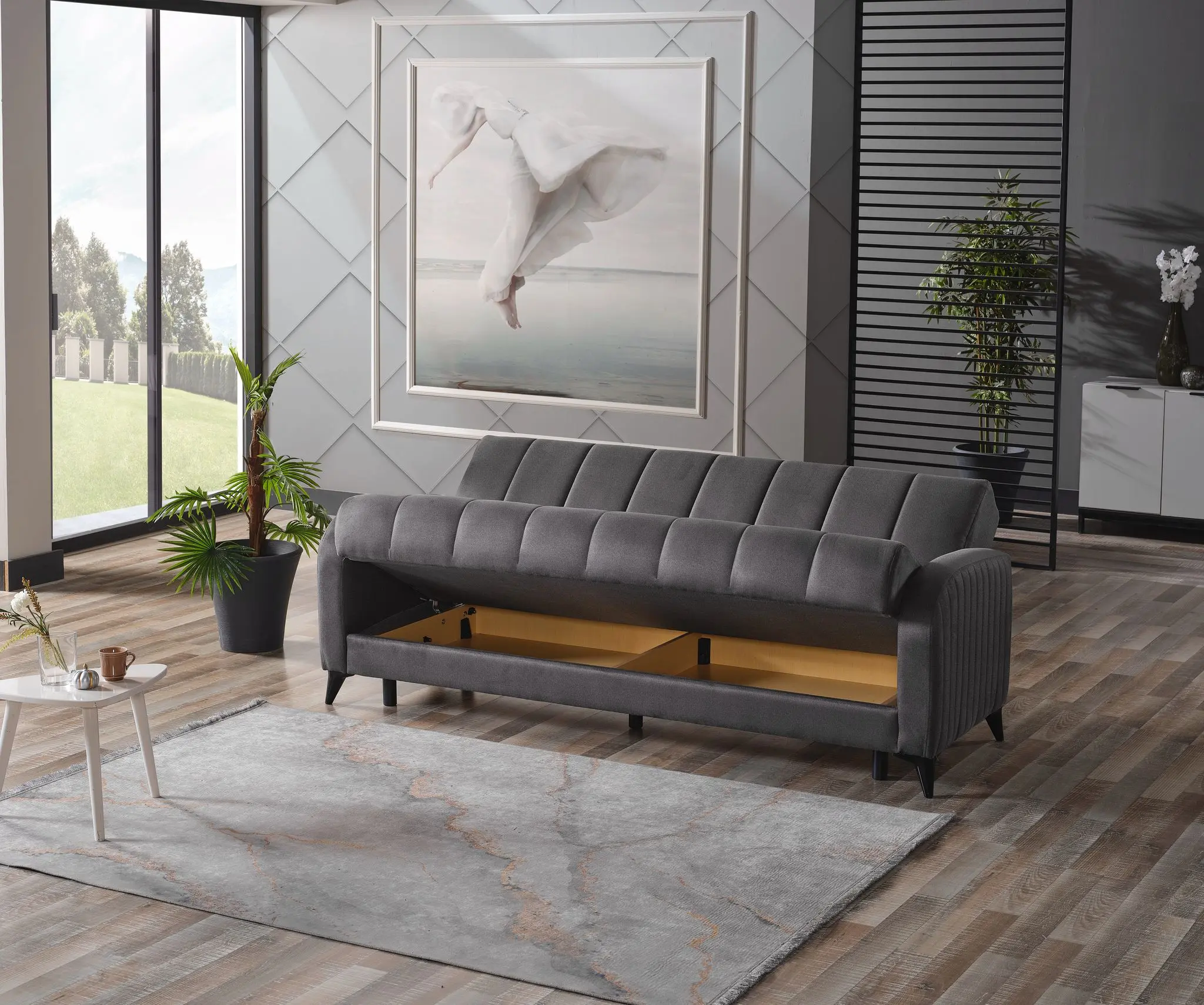 Canapea Mobiland Lotus Terkos 15 (Dark Grey) - 2