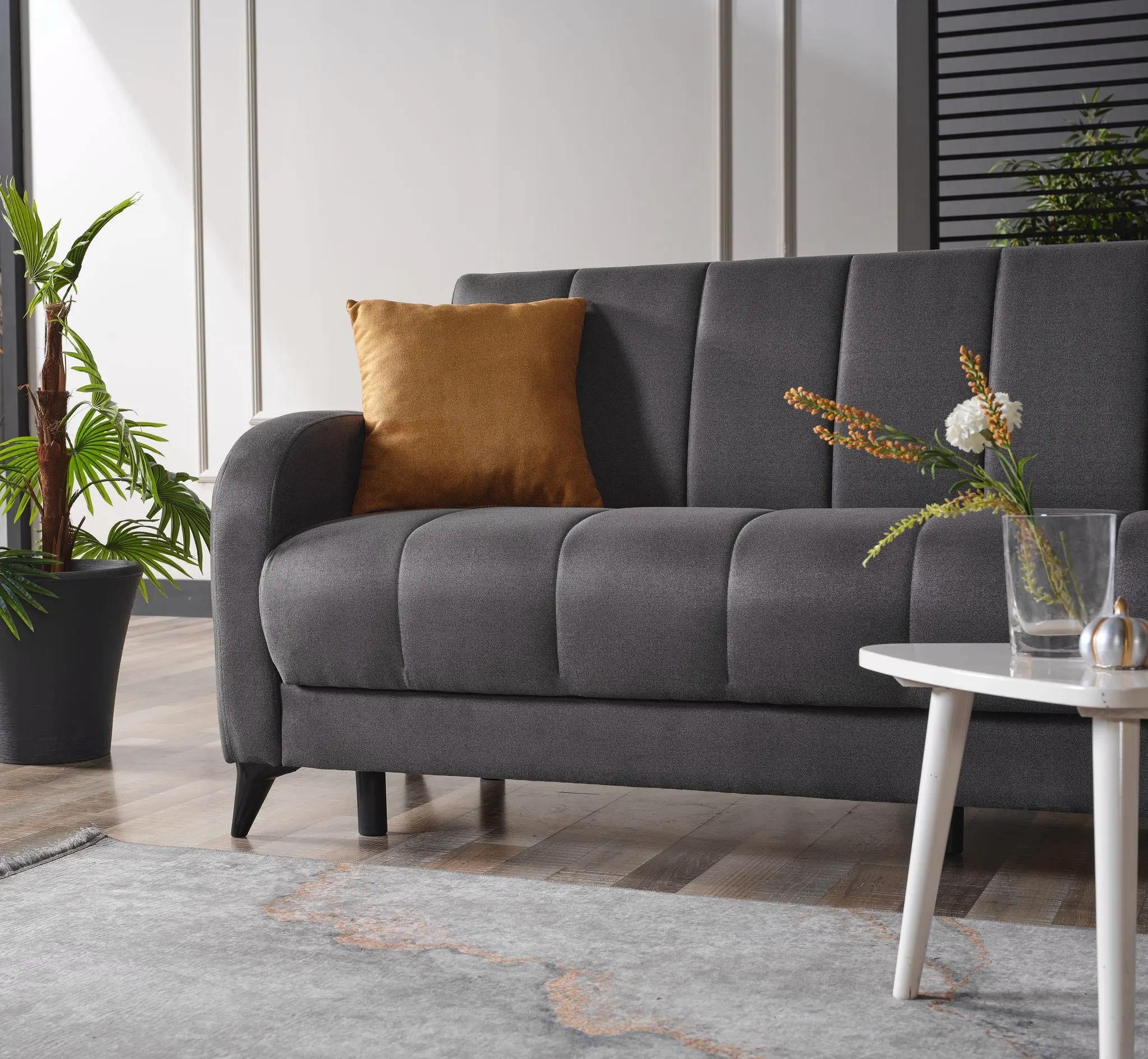 Canapea Mobiland Lotus Terkos 15 (Dark Grey) - 5