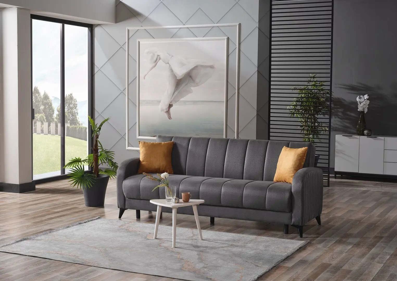 Canapea Mobiland Lotus Terkos 15 (Dark Grey)