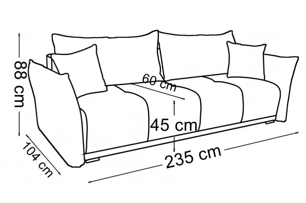 Canapea Mobiland Vibe Aragon 03 (Cream) - 7
