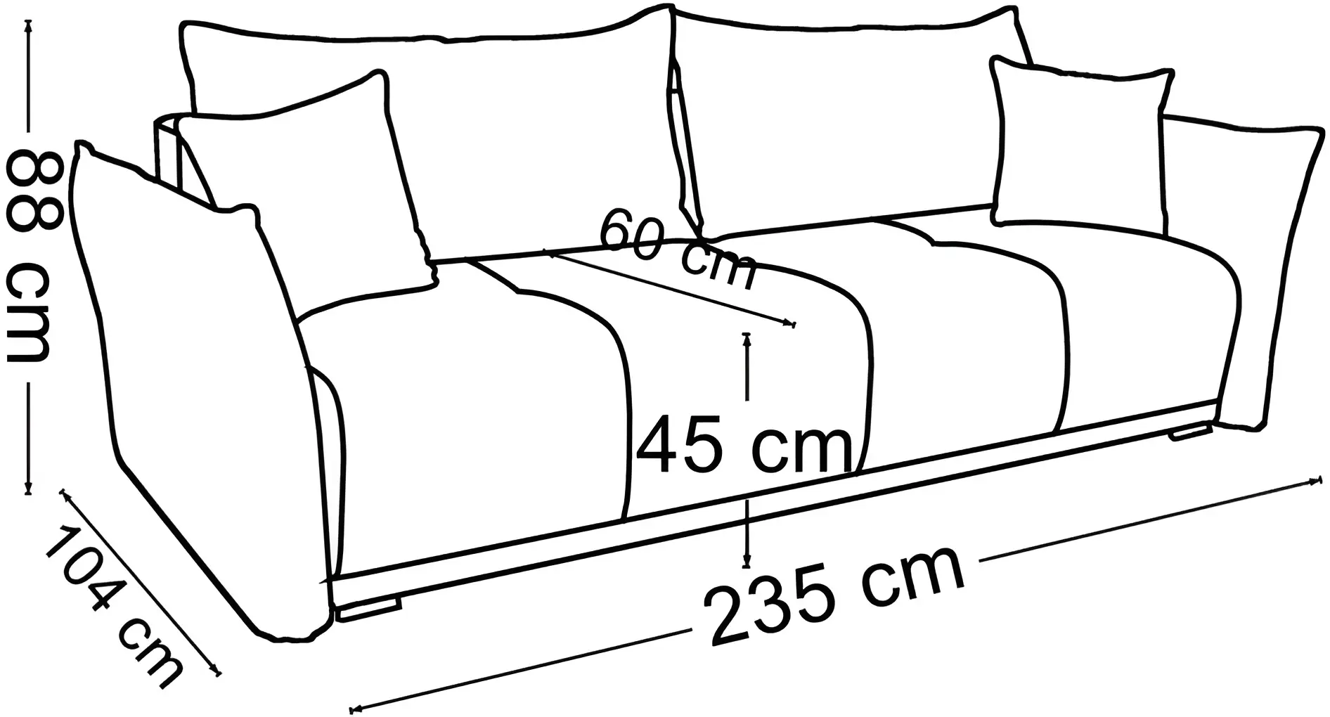 Canapea Mobiland Vibe Aragon 97 (Brown) - 4