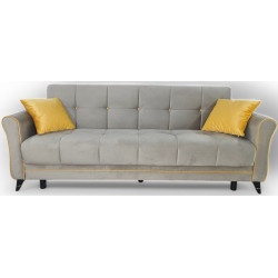 Canapea Mobiland Victoria (Grey/Yellow) Thumb