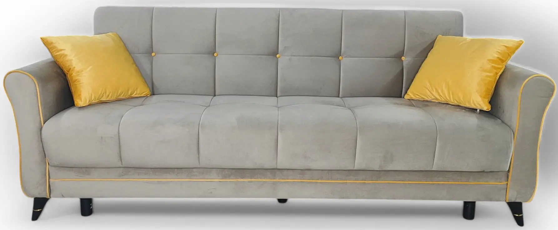 Canapea Mobiland Victoria (Grey/Yellow) - 2