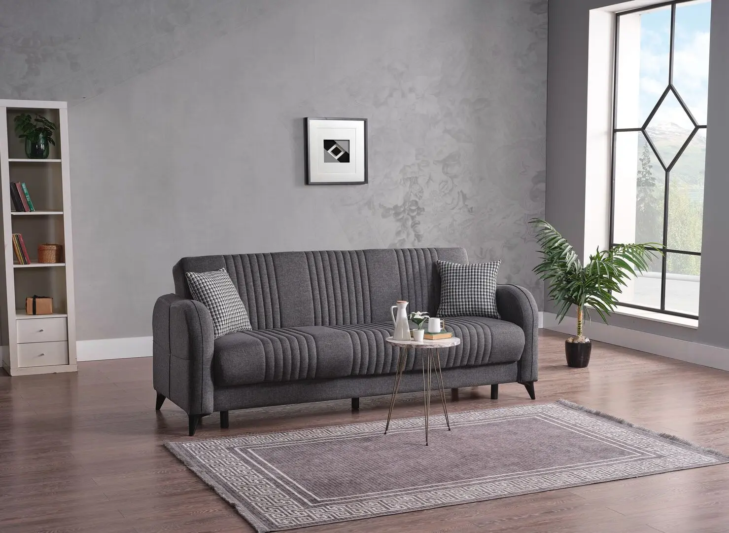Canapea Mobiland Zayba Terkos 15 (Dark Grey)