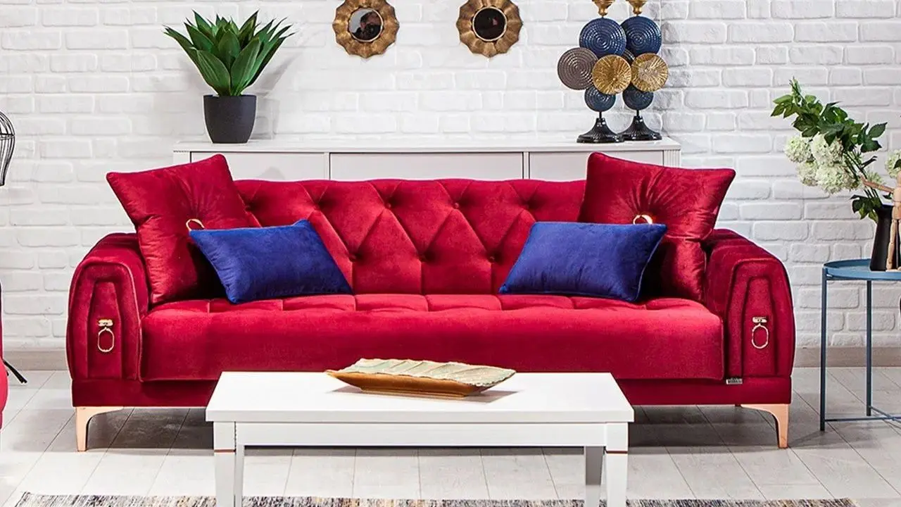 Canapea ModaLife Anfora 3 locuri (Red)