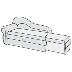 Canapea Modern Dolphin Flex 2/103 Yellow/Beige (colt 7) Thumb