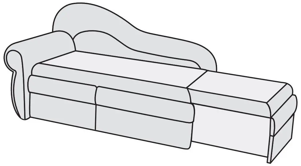 Canapea Modern Dolphin Flex 2/103 Yellow/Beige (colt 7)