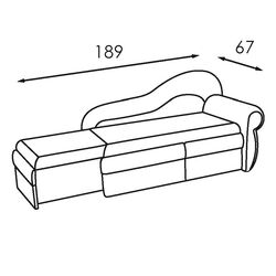 Canapea Modern Dolphin Flex 5/103 Green/Beige (colt Г) Thumb