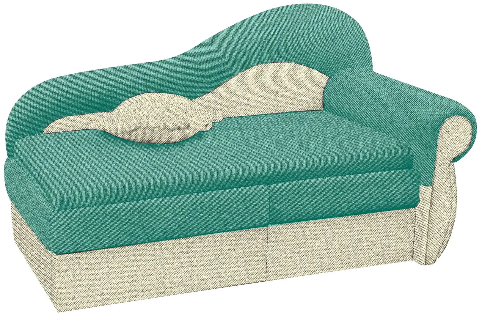Canapea Modern Dolphin Flex 5/103 Green/Beige (colt Г)