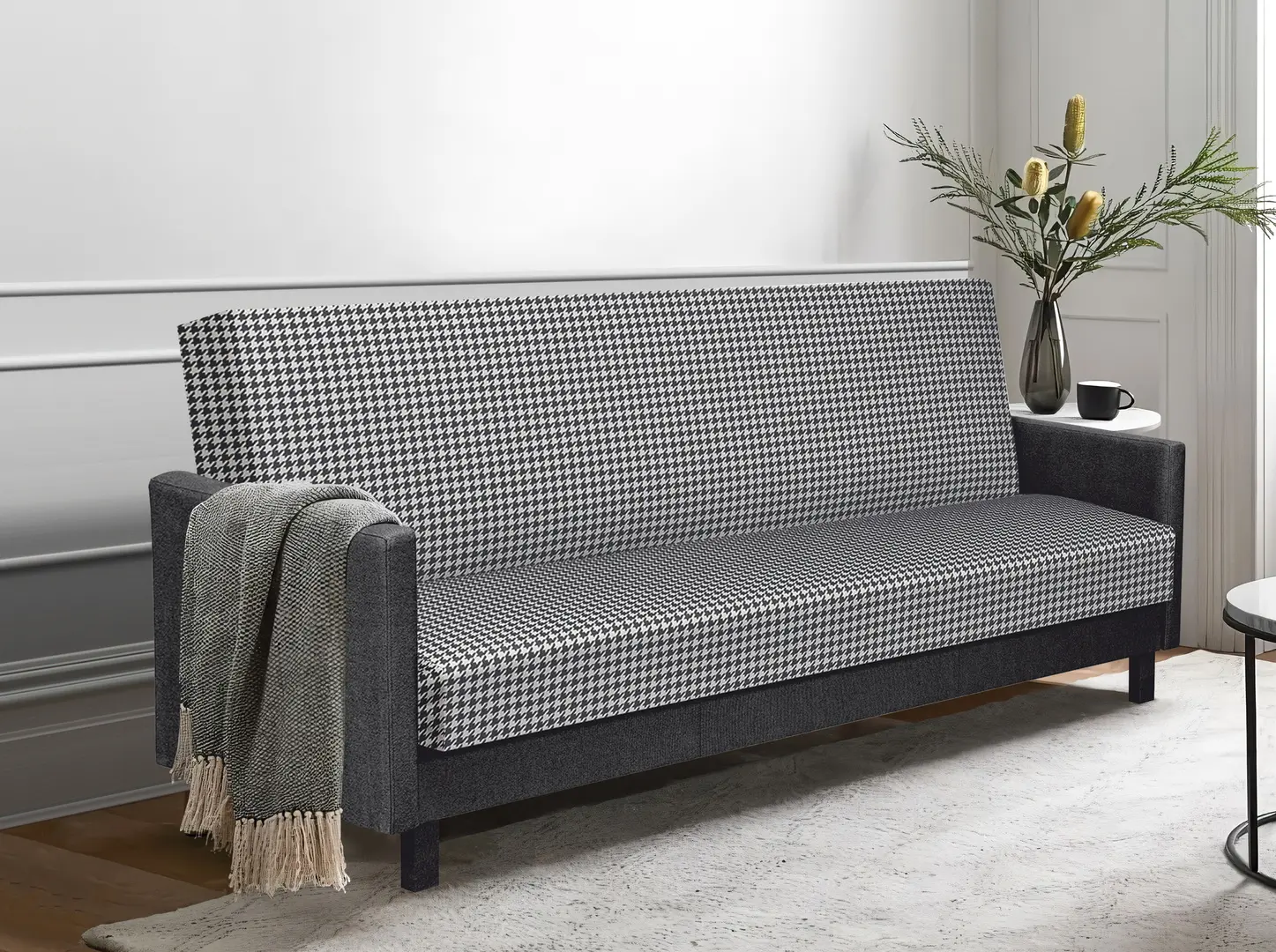 Диван Modern Adam 3 Tiffani 29/Cosmic 37 (White/Black/Gray Dark)