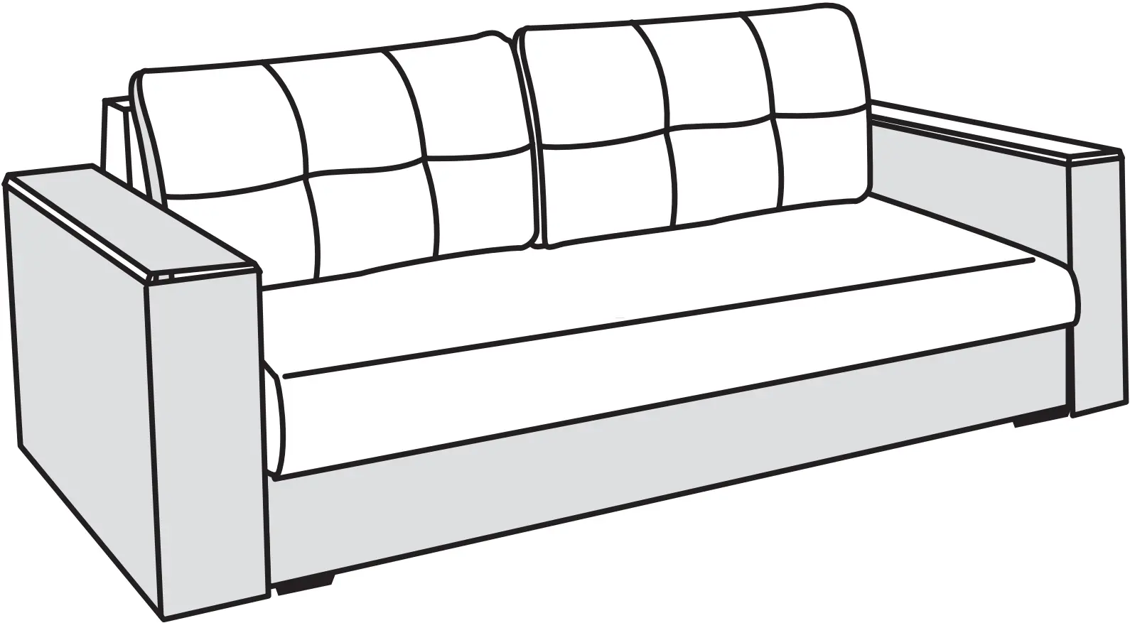 Диван Modern Arthur Alaska 28/Alaska 03 (Brown/Dark Brown)