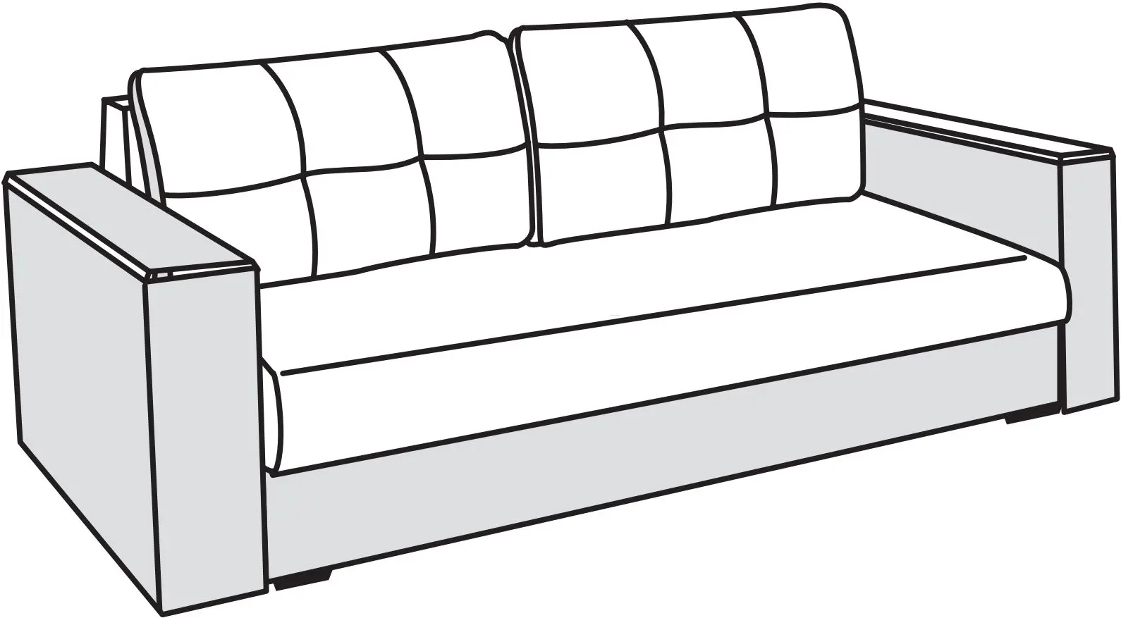 Диван Modern Arthur New Vavilon 65 (Grey Brown)