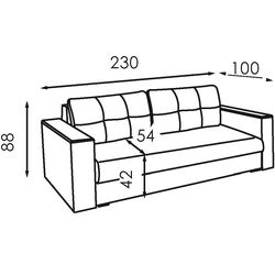 Диван Modern Arthur New Vavilon 65 (Grey Brown) Thumb
