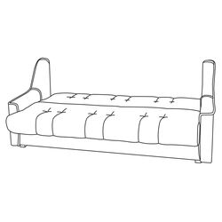 Canapea Modern Baltic Alaska Semolina (Light Beige-Gray) Thumb