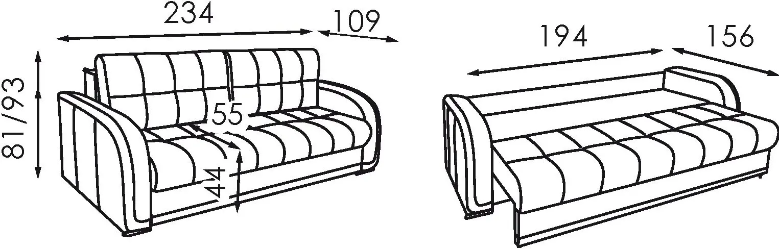 Canapea Modern Barton Alaska 02/Fly Nova 2231 (Indian Tan/Chocolate Brown)