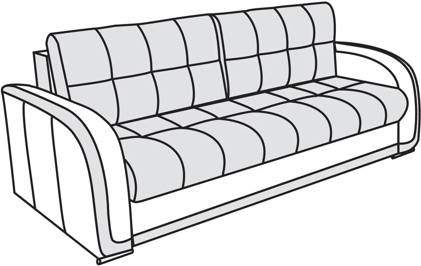 Canapea Modern Barton Alaska 08/Fly Nova 2233 (Pearl Blue/Grey)