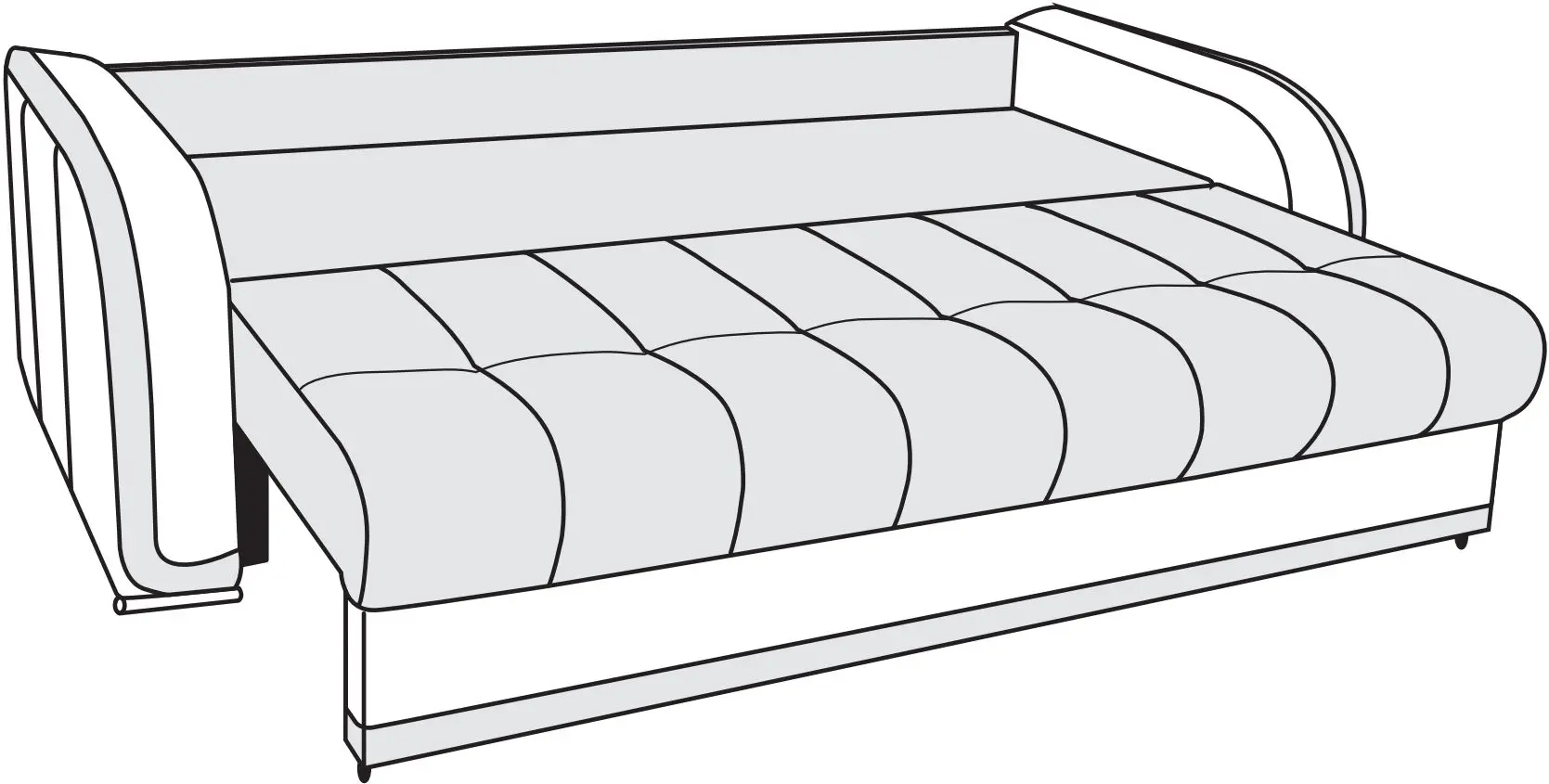 Canapea Modern Barton Alaska 08/Fly Nova 2233 (Pearl Blue/Grey)