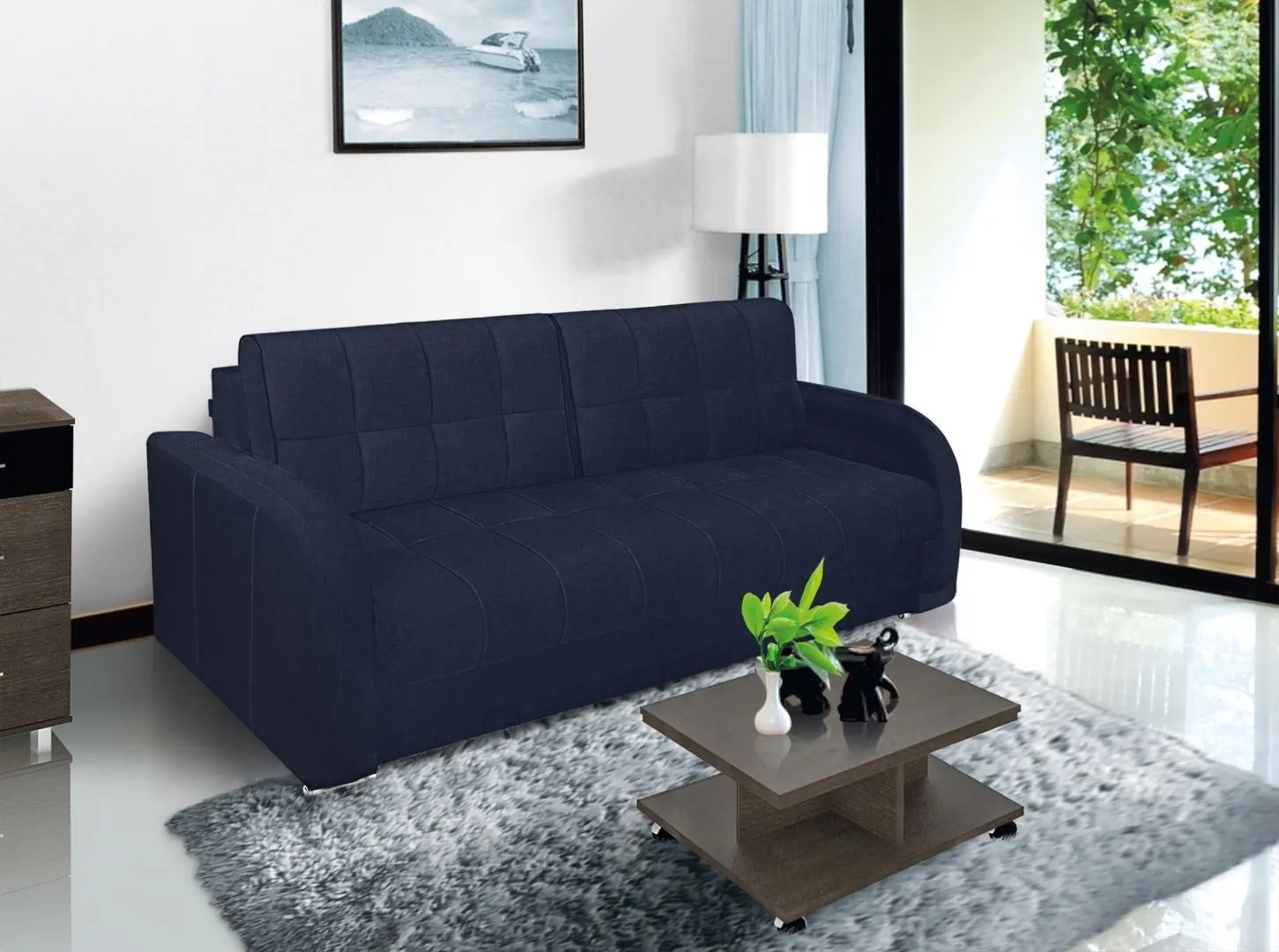 Canapea Modern Barton Alaska 88 (Dark Blue)
