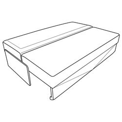 Canapea Modern Compliment Kanna 73 (Marsala/White) Thumb