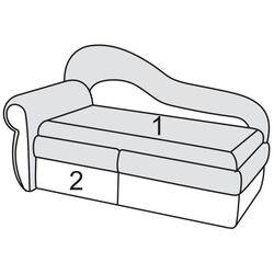 Диван Modern Dolphin Luksor 8/Flex 103 Lilac/Beige (угол 7) Thumb