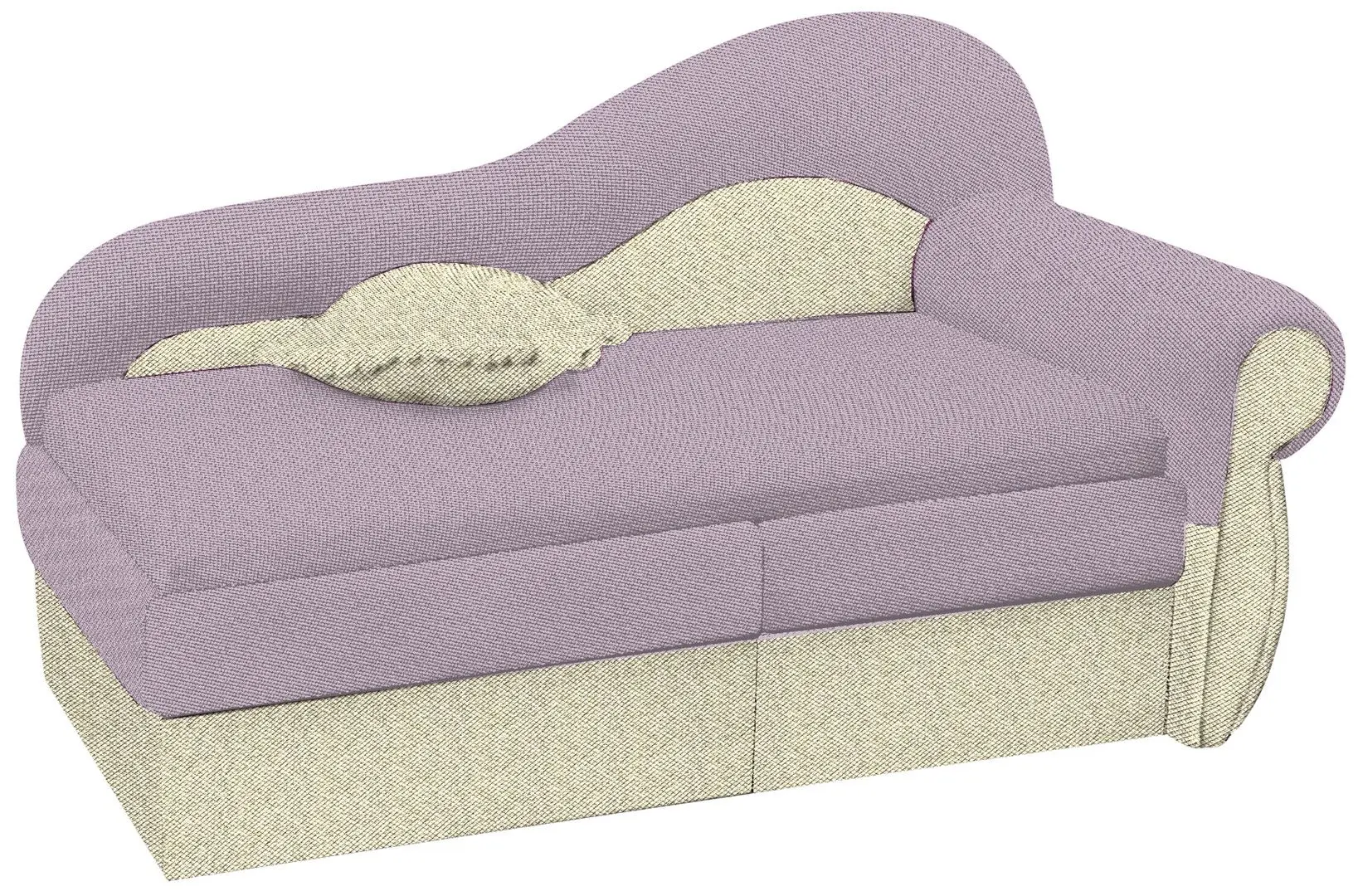 Canapea Modern Dolphin Luksor 8/Flex 103 Lilac/Beige (colt Г)
