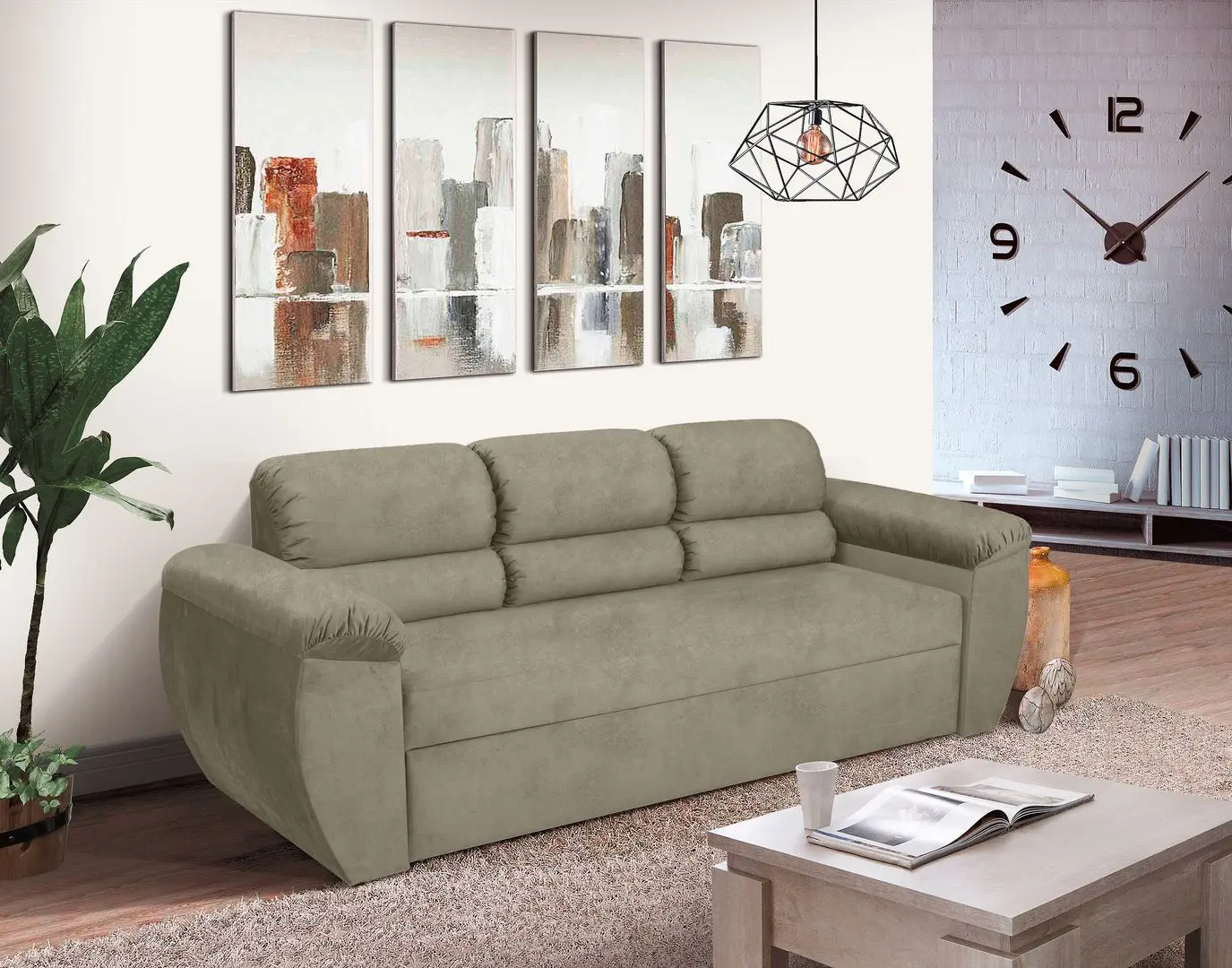 Canapea Modern Elio New Vavilon 62 (Dark Beige)