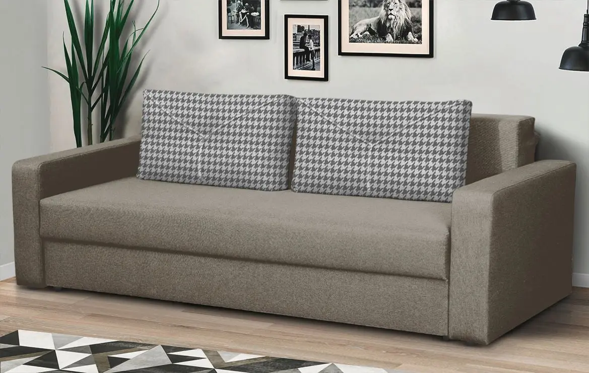 Диван Modern Flint 2 Alaska 04/Tiffani 28 (Gray-Beige/White/Gray Light/Gray Dark)