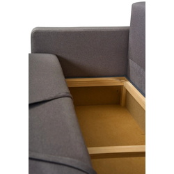 Диван Modern Flint 2 Alaska 10 Total Eclipse/Tiffani 29 (Dark Gray/White/Black) Thumb