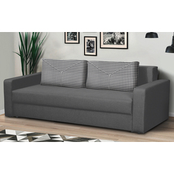 Canapea Modern Flint 2 Alaska 10 Total Eclipse/Tiffani 29 (Dark Gray/White/Black)