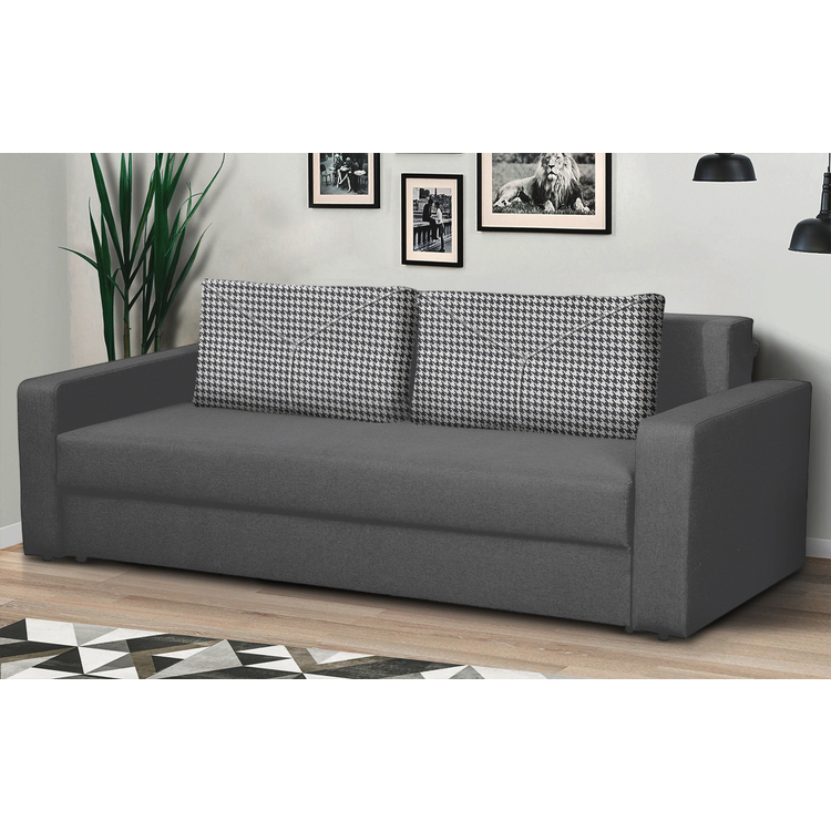 Диван Modern Flint 2 Alaska 10 Total Eclipse/Tiffani 29 (Dark Gray/White/Black)