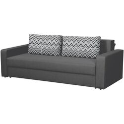 Canapea Modern Flint 2 Asti 19/Classic 04 (Dark Gray/White/Black) Thumb