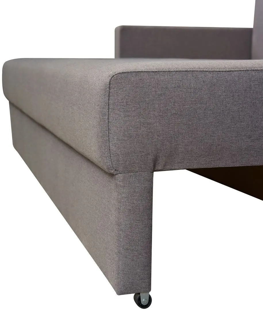 Canapea Modern Flint 2 Asti 19/Classic 04 (Dark Gray/White/Black)