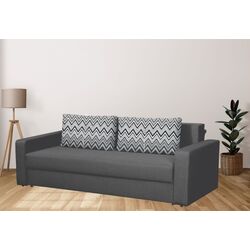 Canapea Modern Flint 2 Asti 19/Classic 04 (Dark Gray/White/Black) Thumb