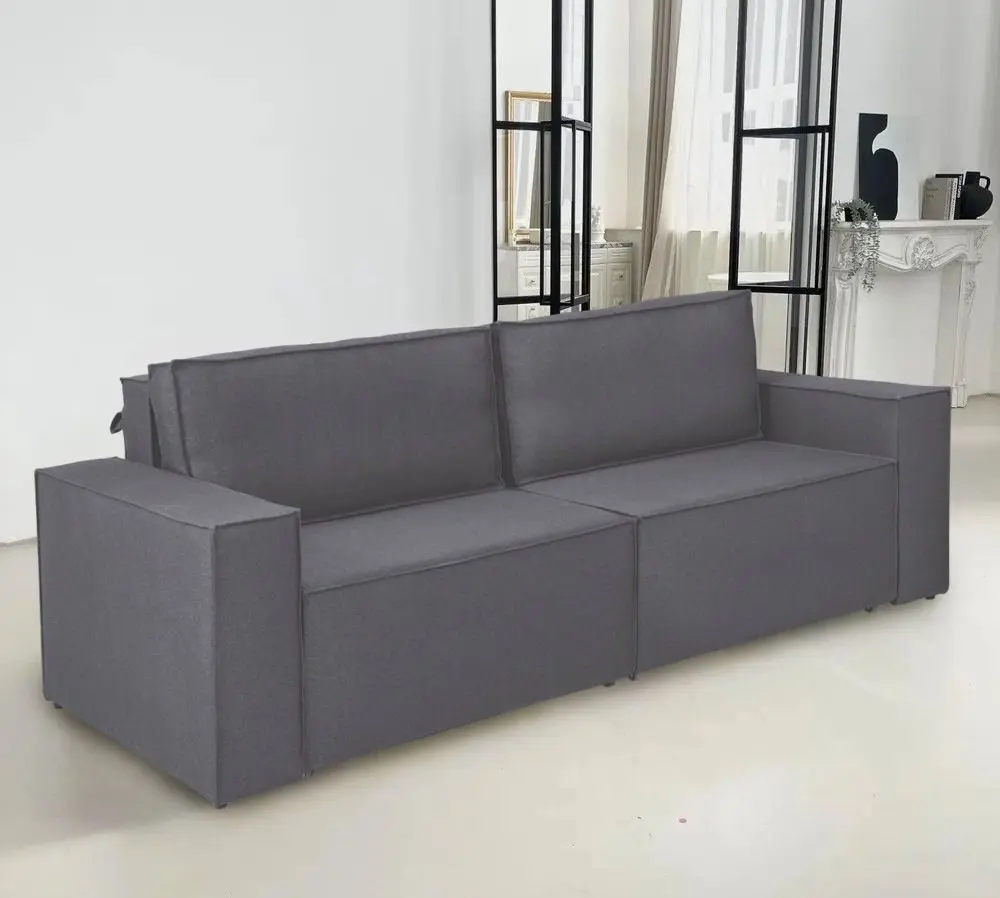 Canapea Modern Kvadro Alaska 10 Total Eclipse (Dark Gray)