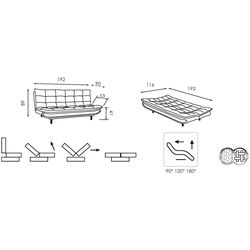 Диван Modern Lido Alaska 10 Total Eclipse (Dark Gray) Thumb