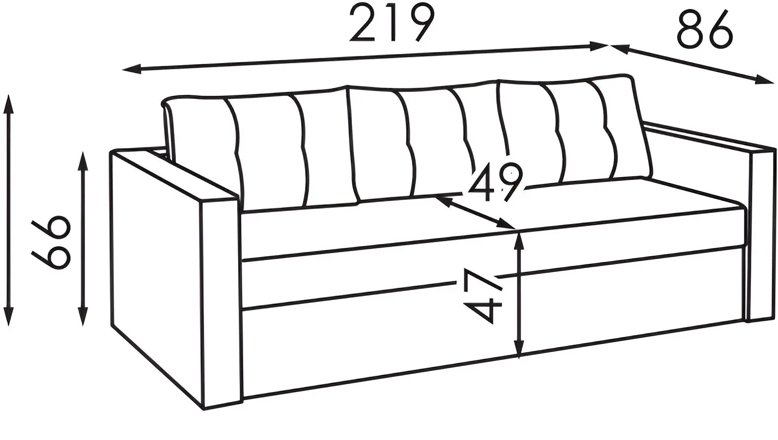 Canapea Modern Lord Alaska 28 (Brown)