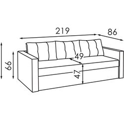 Canapea Modern Lord Alaska 97 (Graphite) Thumb