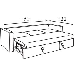 Canapea Modern Lord Alaska 97 (Graphite) Thumb