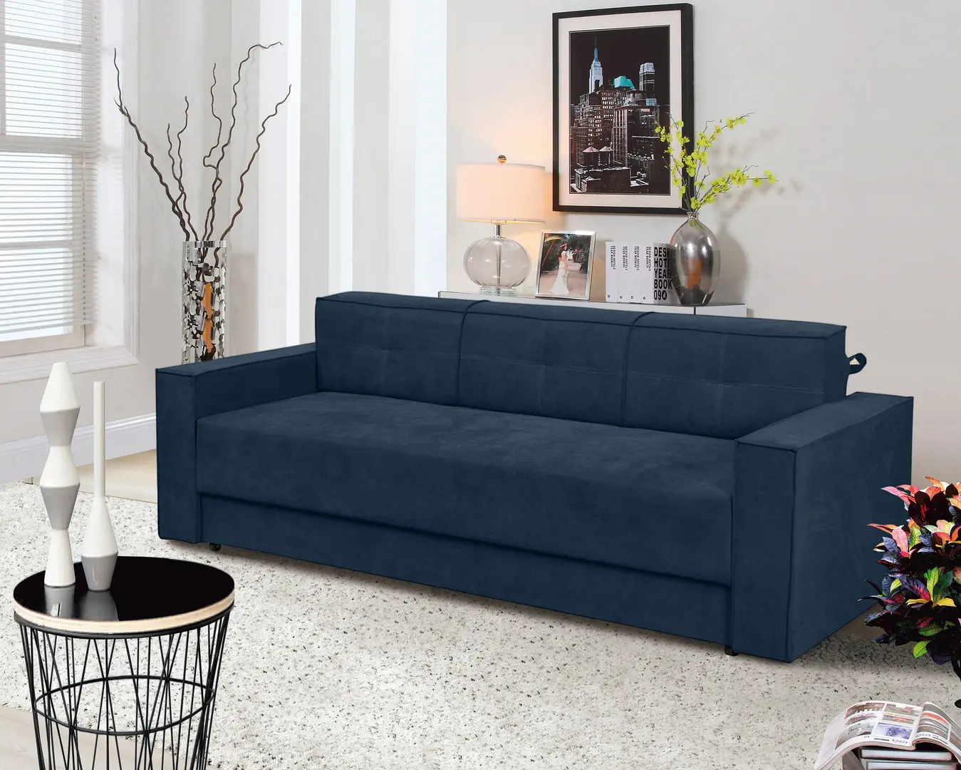 Canapea Modern Lotos Vega 39 (Dark Blue)