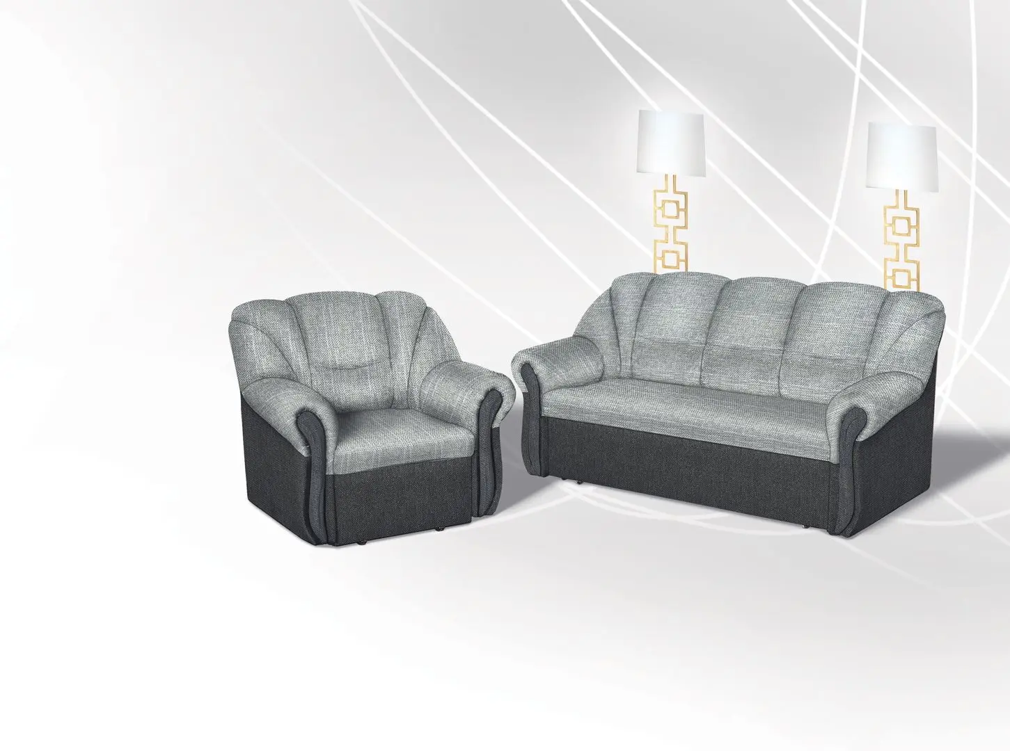 Диван Modern Mustang Bahama 31/42 (Gray/Anthracite)