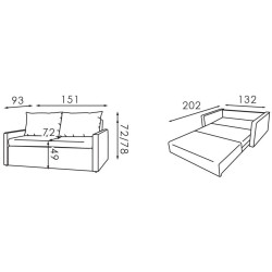 Диван Modern Rest Kanna 95 (Gray) Thumb