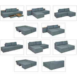 Диван-трансформер Modern Rio 2 Alaska 10 Total Eclipse (Dark Gray) Thumb