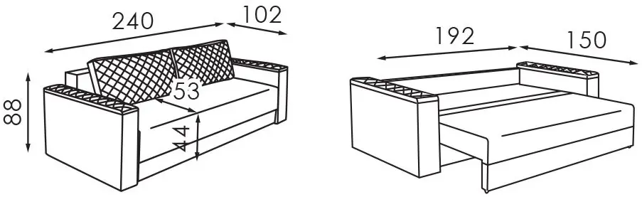 Canapea Modern Toronto Alaska 08 (Gray)