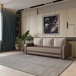 Диван раскладной OSHN Лидер 051-4 (Light Brown/Dark Brown) Thumb