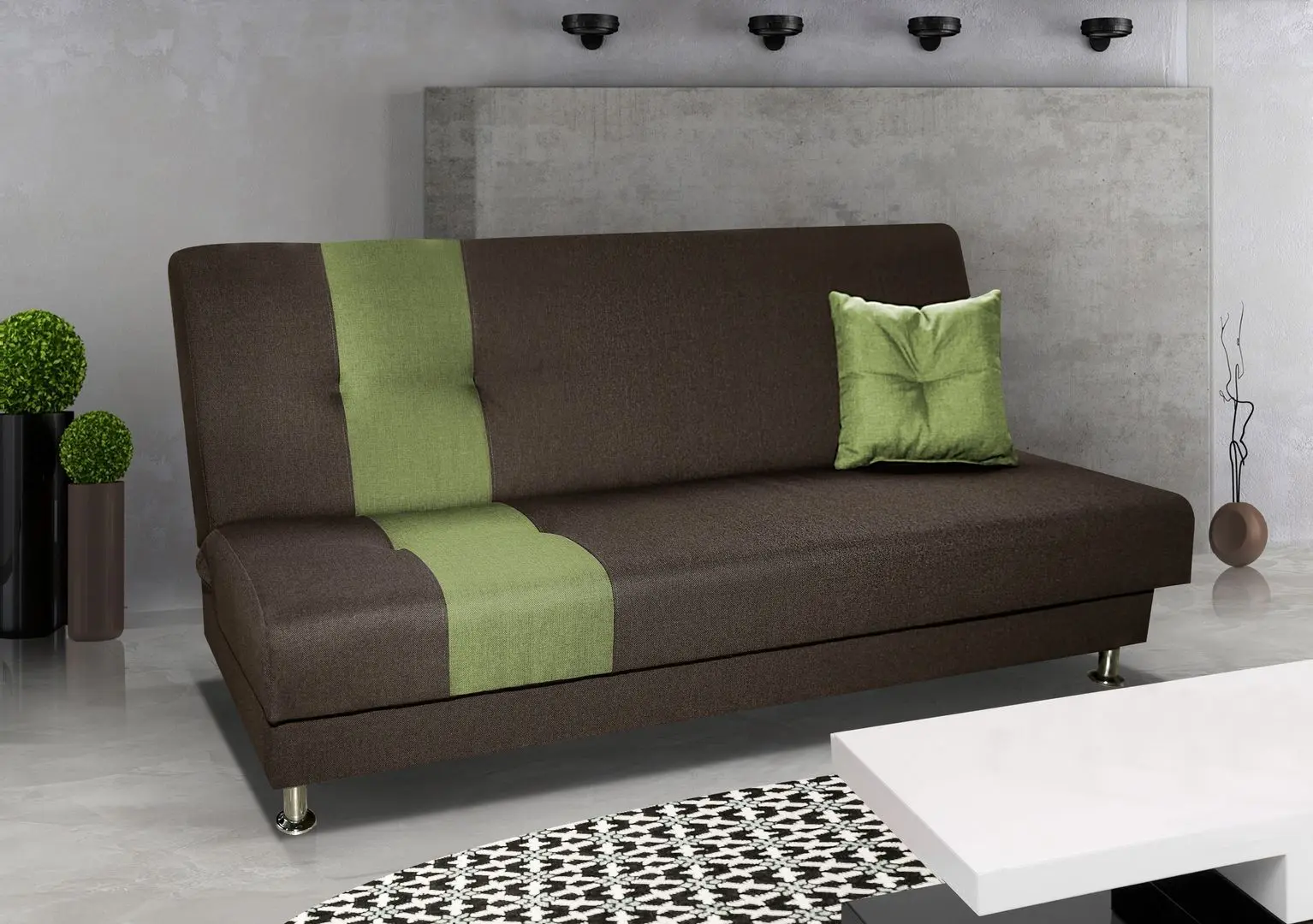 Диван Platan Ada 03 (Dark Brown/Pistachio) - 2