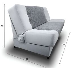 Диван Platan Jas 03 (Black/Grey) Thumb